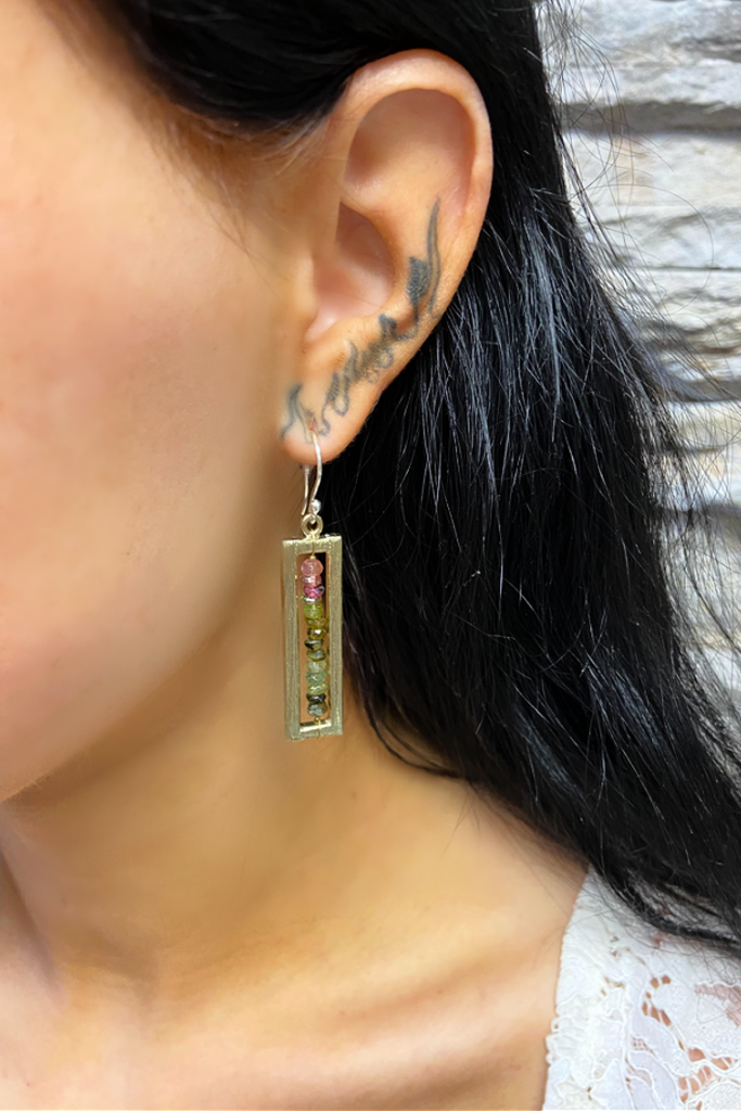 Rainbow Fortress Earring