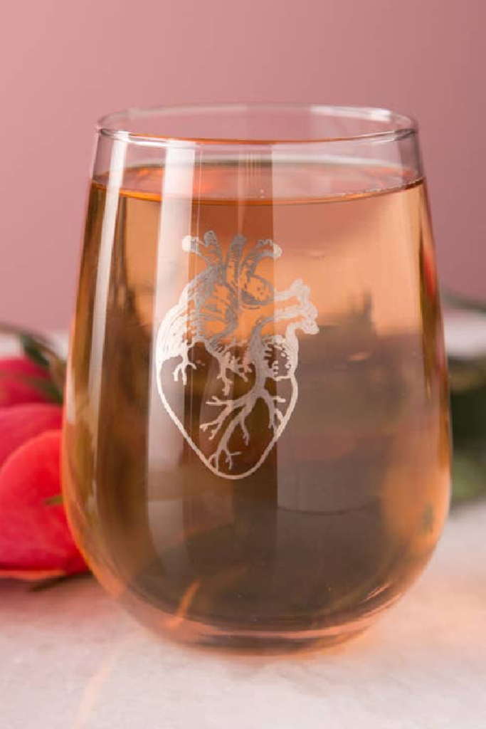 Anatomical Heart Wine Glass
