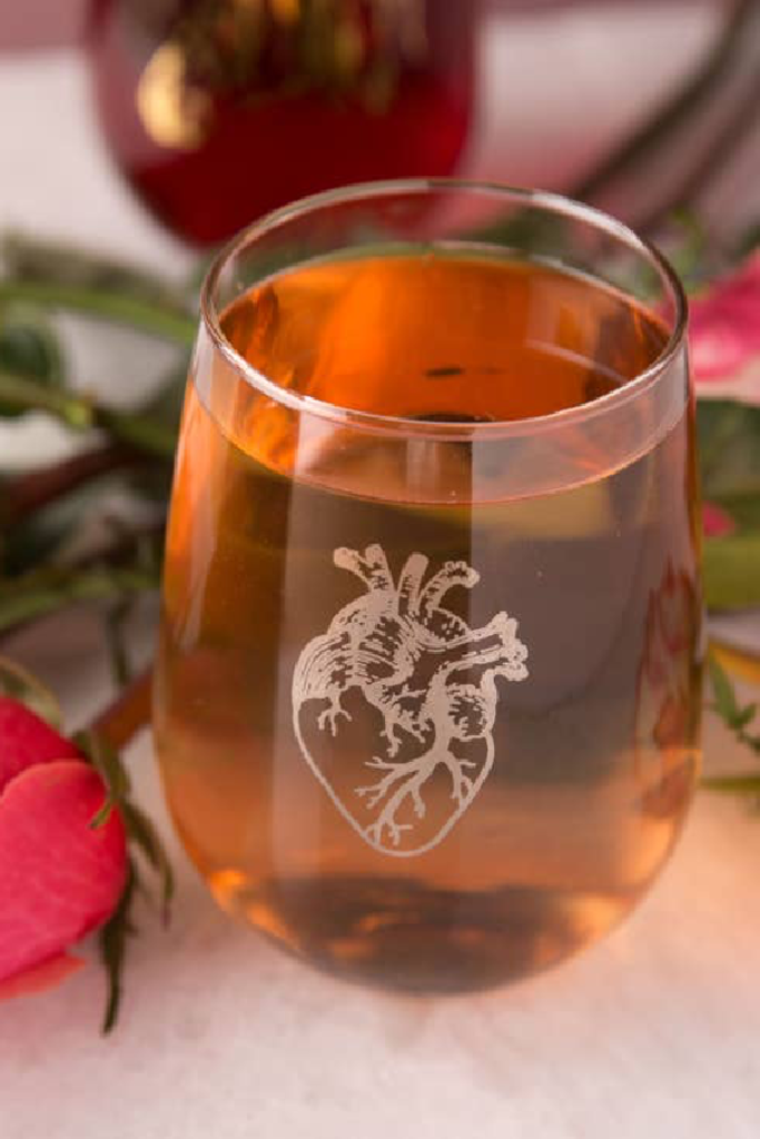Anatomical Heart Wine Glass