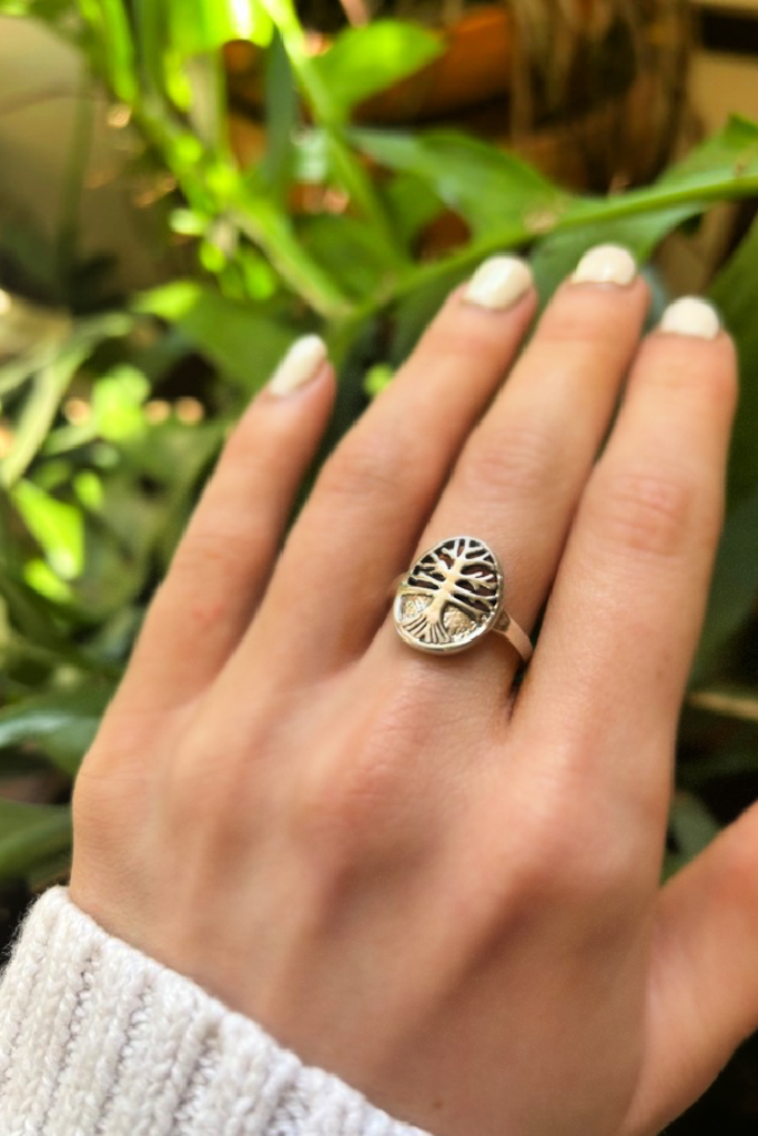 Tree of Life Silver Ring