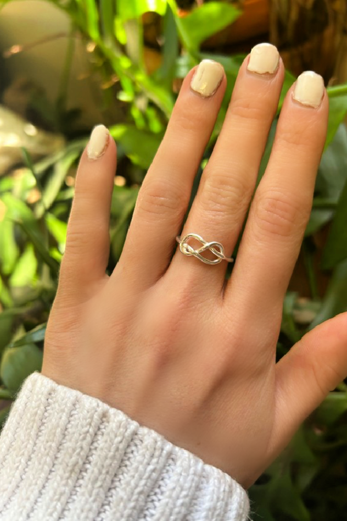 Infinity Knot Silver Ring