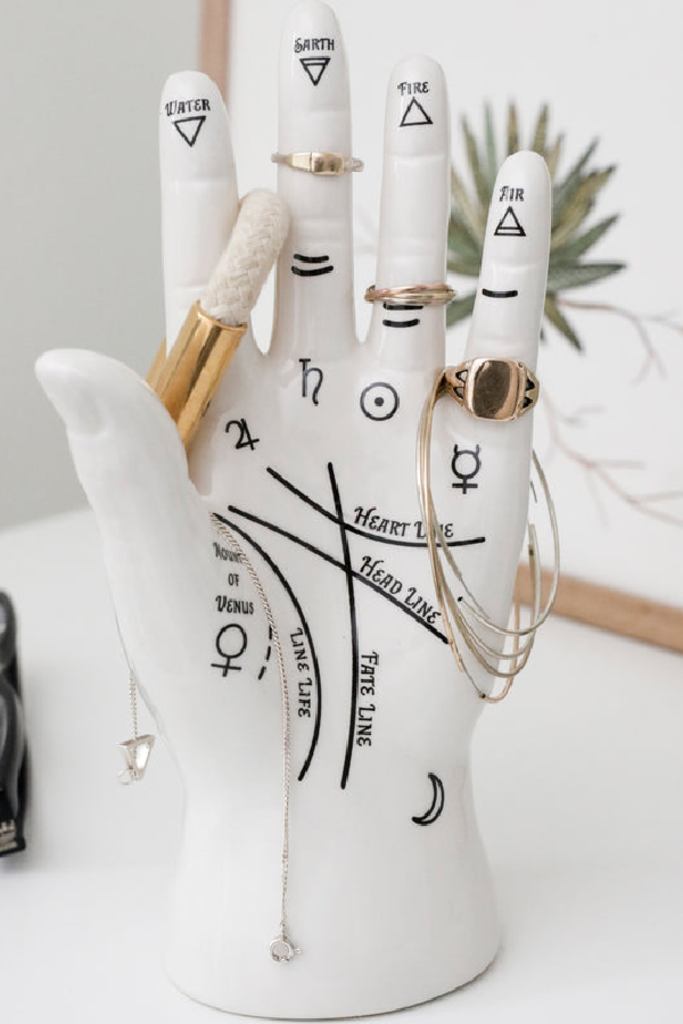 Kikkerland Palm Reader Jewelry Stand