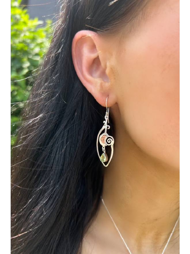 Half cheap face earrings