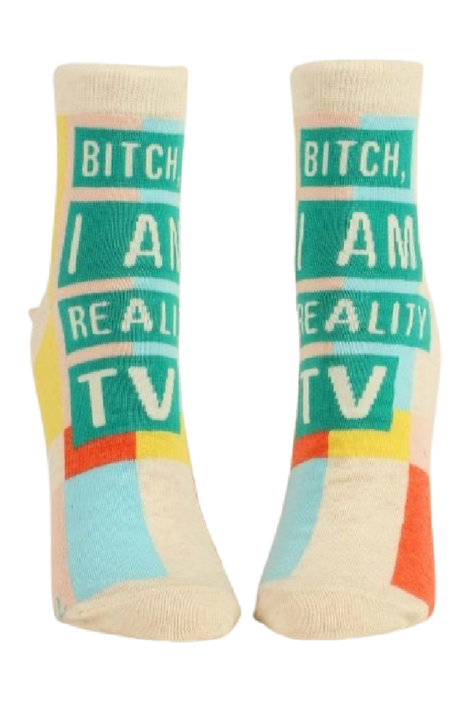 Blue Q "I Am Reality TV" Women's Ankle Socks