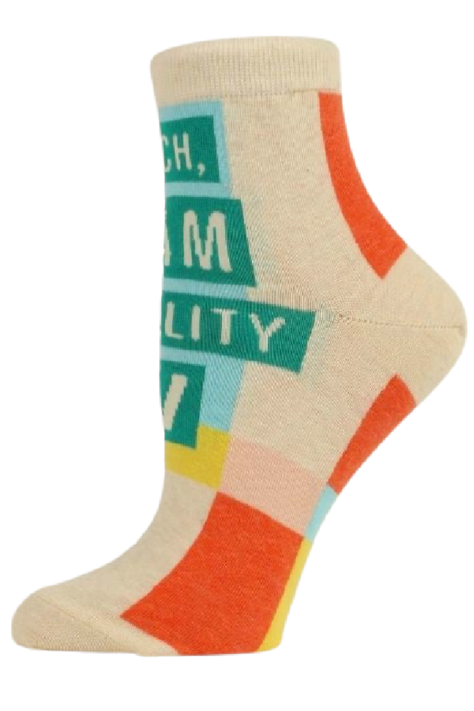 Blue Q "I Am Reality TV" Women's Ankle Socks