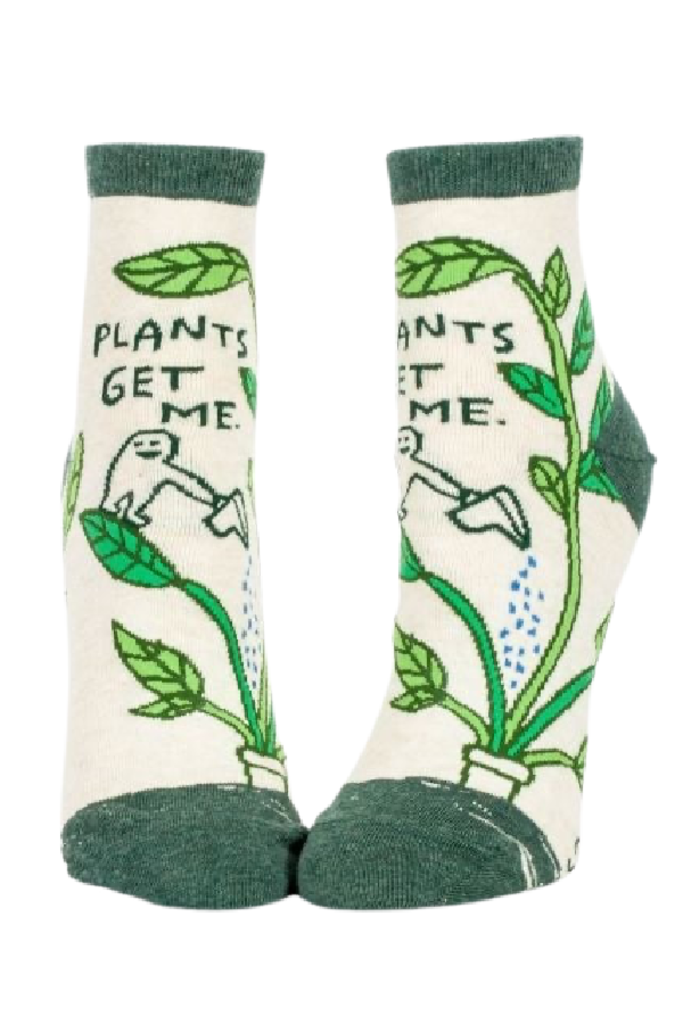 Blue Q "Plants Get Me" Women's Ankle Socks