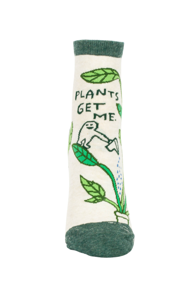 Blue Q "Plants Get Me" Women's Ankle Socks