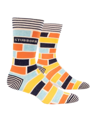 Blue Q "Stubborn" Men's Socks Blue Q "Stubborn" Men's Socks