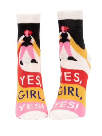 Blue Q "Yes, Girl, Yes" Women's Ankle Socks Blue Q "Yes, Girl, Yes" Women's Ankle Socks