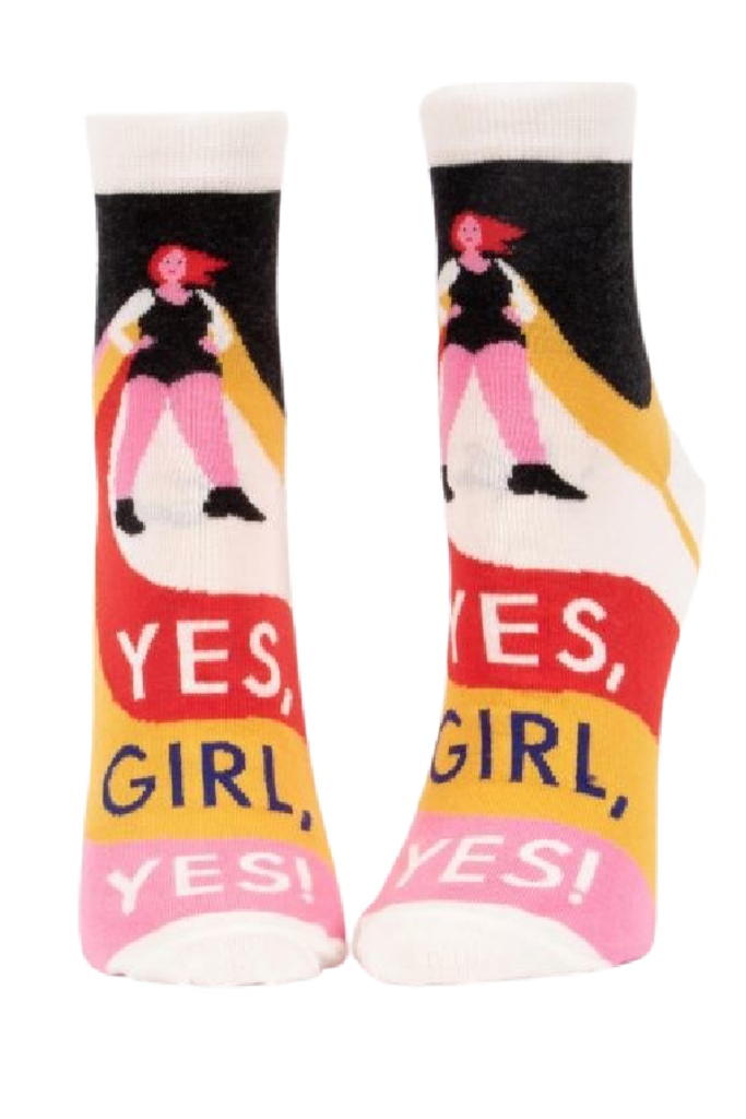 Blue Q "Yes, Girl, Yes" Women's Ankle Socks