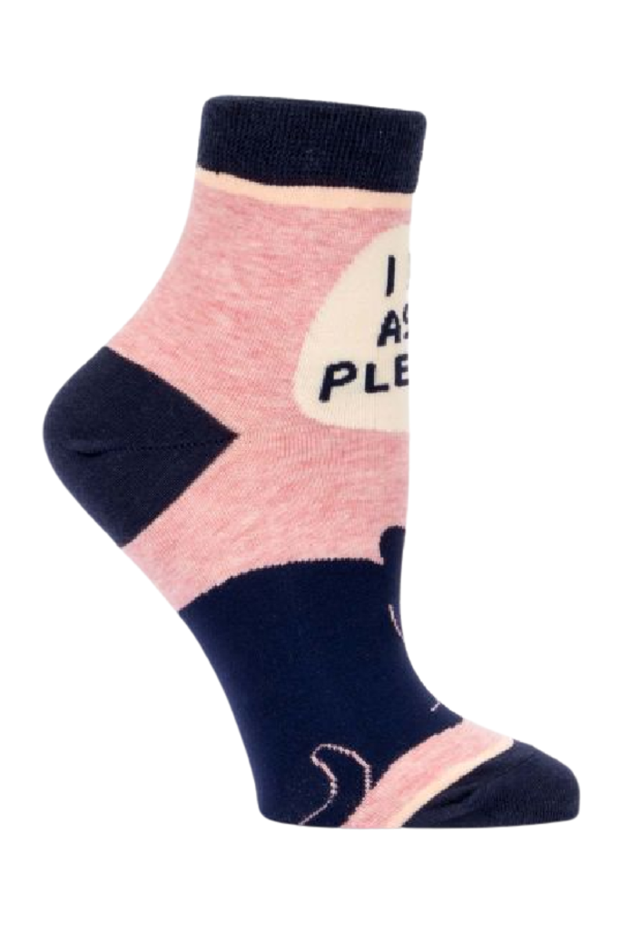 Blue Q "I Do as I Please" Women's Ankle Socks