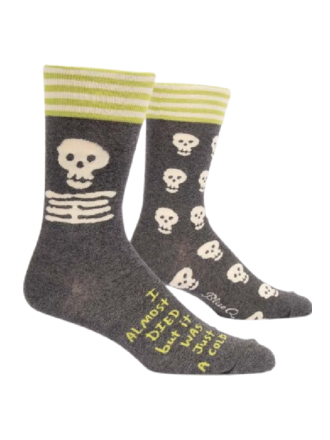 Blue Q "I Almost Died" Men's Socks Blue Q "I Almost Died" Men's Socks