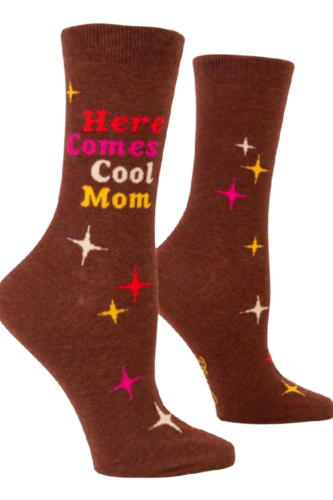 Blue Q "Here Comes Cool Mom" Women's Crew Socks
