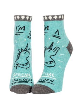 Blue Q "Special Unicorn" Women's Ankle Socks Blue Q "Special Unicorn" Women's Ankle Socks