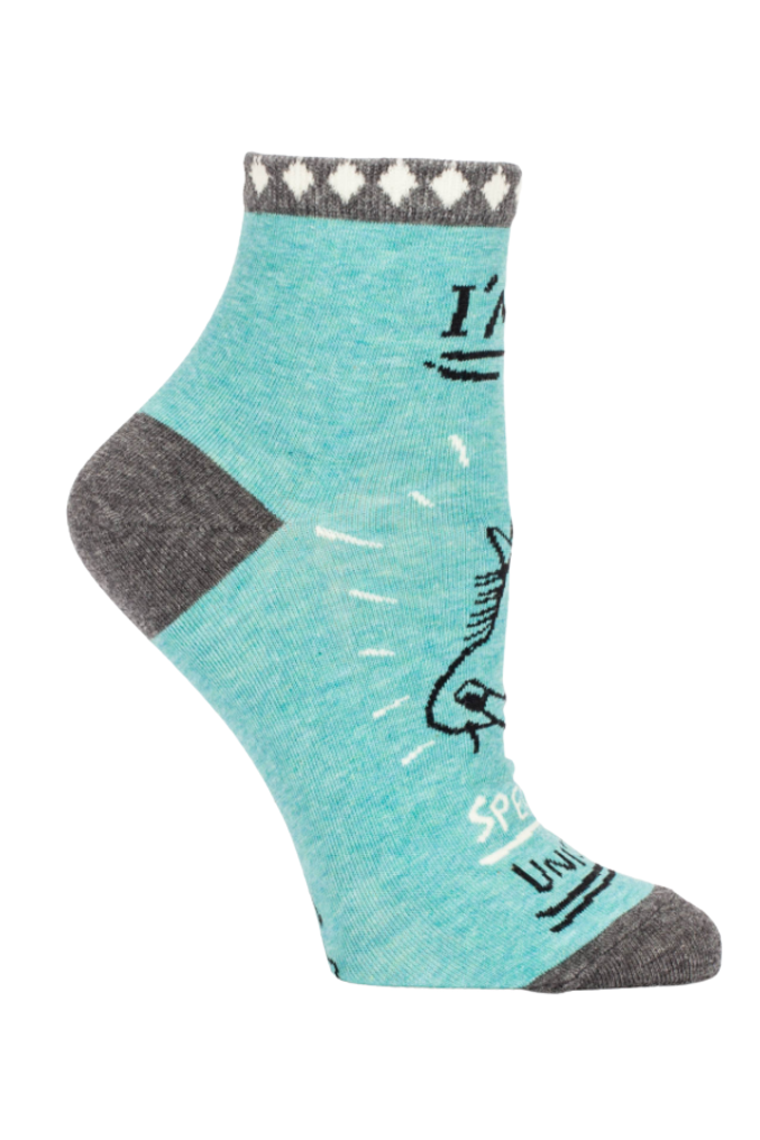 Blue Q "Special Unicorn" Women's Ankle Socks
