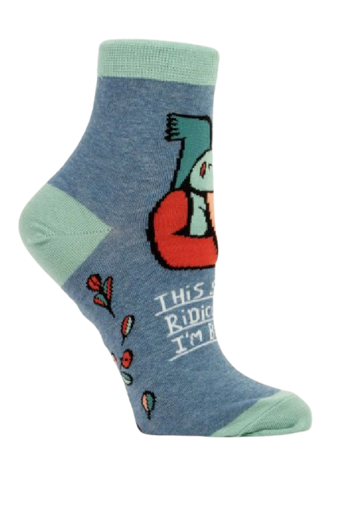 Blue Q "Shit is Ridiculous" Women's Ankle Socks