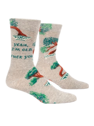 Blue Q "Yeah, I'm Old" Men's Socks Blue Q "Yeah, I'm Old" Men's Socks