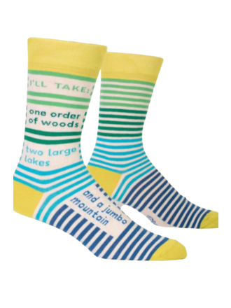 Blue Q "I'll Take..." Men's Crew Socks Blue Q "I'll Take..." Men's Crew Socks