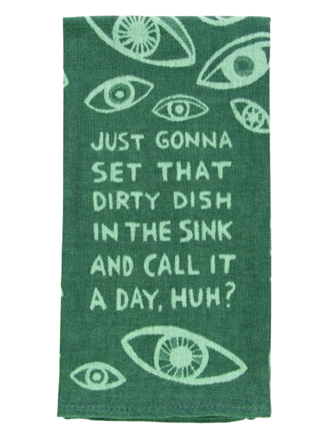 Blue Q "Dish in the Sink" Dish Towel Blue Q "Dish in the Sink" Dish Towel