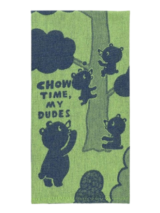 Blue Q "Chow Time" Dish Towel Blue Q "Chow Time" Dish Towel