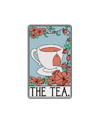 Indigo Maiden The Tea Tarot Vinyl Sticker IM Indigo Maiden The Tea Tarot Vinyl Sticker IM