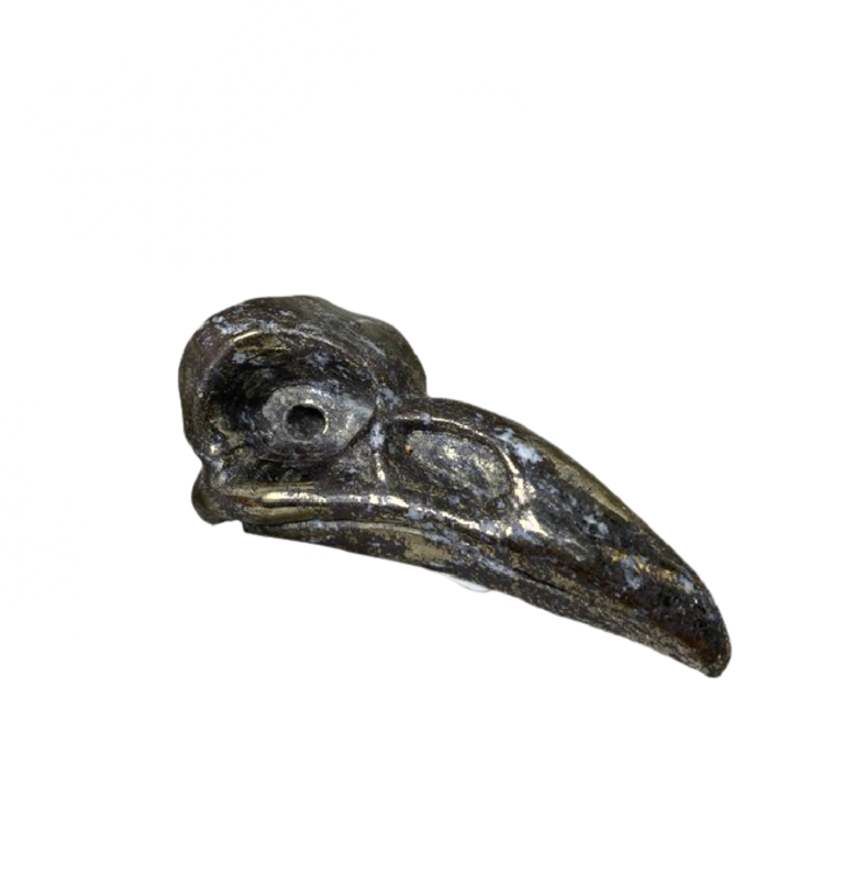 Lg Pyrite Bird Skull