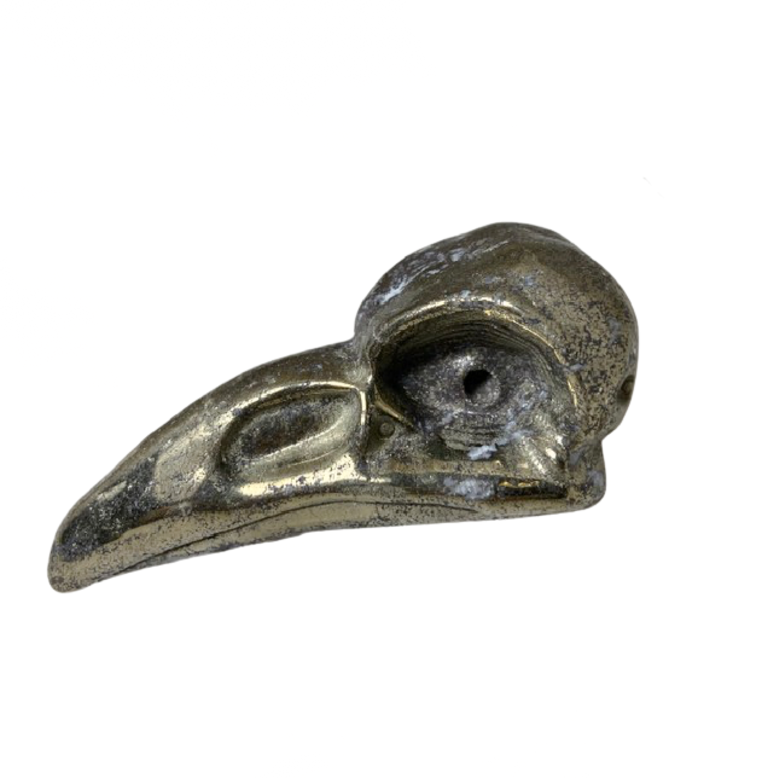 Lg Pyrite Bird Skull