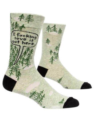 Blue Q "F*cking Love It Out Here" Men's Socks Blue Q "F*cking Love It Out Here" Men's Socks