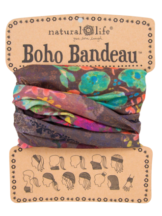 Natural Life™ Boho Bandeau - Espresso Bright Floral Natural Life™ Boho Bandeau - Espresso Bright Floral