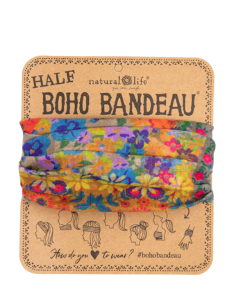 Natural Life™ Half Boho Bandeau - Folk Floral Patch Natural Life™ Half Boho Bandeau - Folk Floral Patch