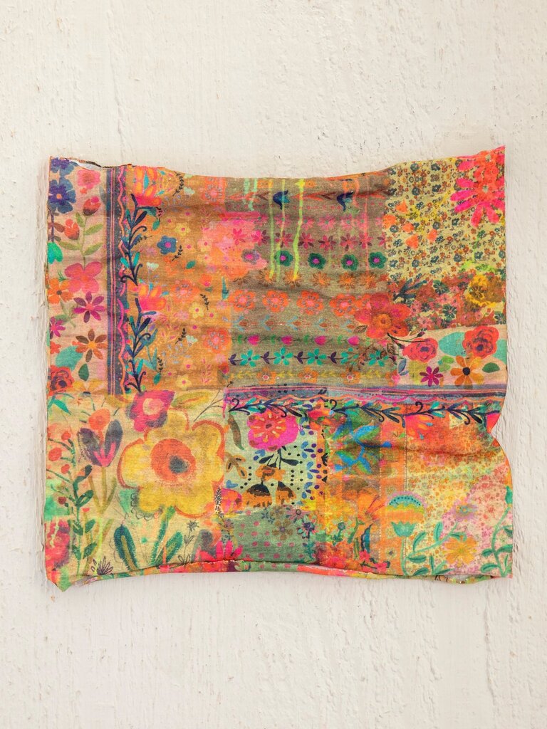 Natural Life™ Half Boho Bandeau - Olive & Pink Patchwork