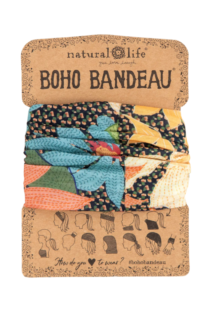 Natural Life™ Boho Bandeau - Blue Coral Floral