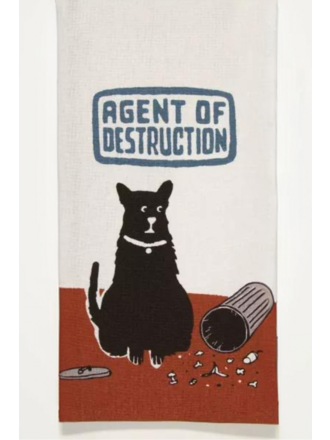 Blue Q "Agent of Destruction" Dish Towel Blue Q "Agent of Destruction" Dish Towel