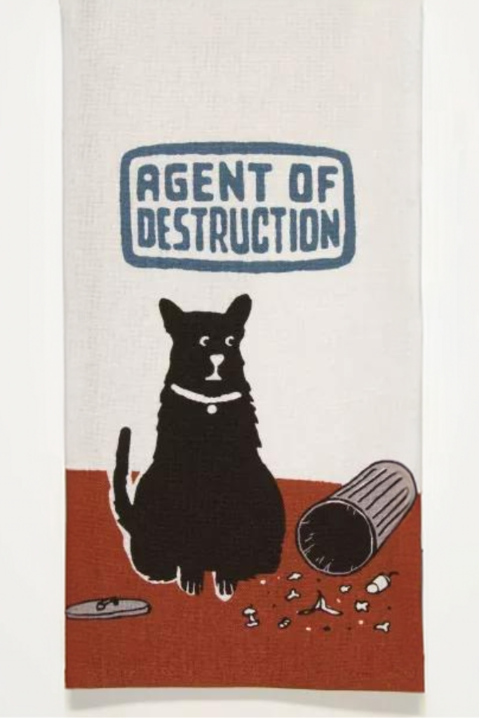 Blue Q "Agent of Destruction" Dish Towel