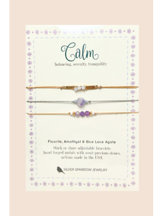 Stone Stacking Bracelet Set - Calm Stone Stacking Bracelet Set - Calm