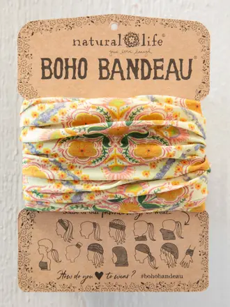 Natural Life™ Boho Bandeau - Diamond Block Cream Natural Life™ Boho Bandeau - Diamond Block Cream