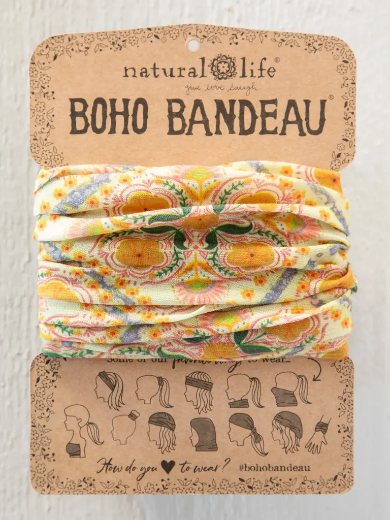 Natural Life™ Boho Bandeau - Diamond Block Cream