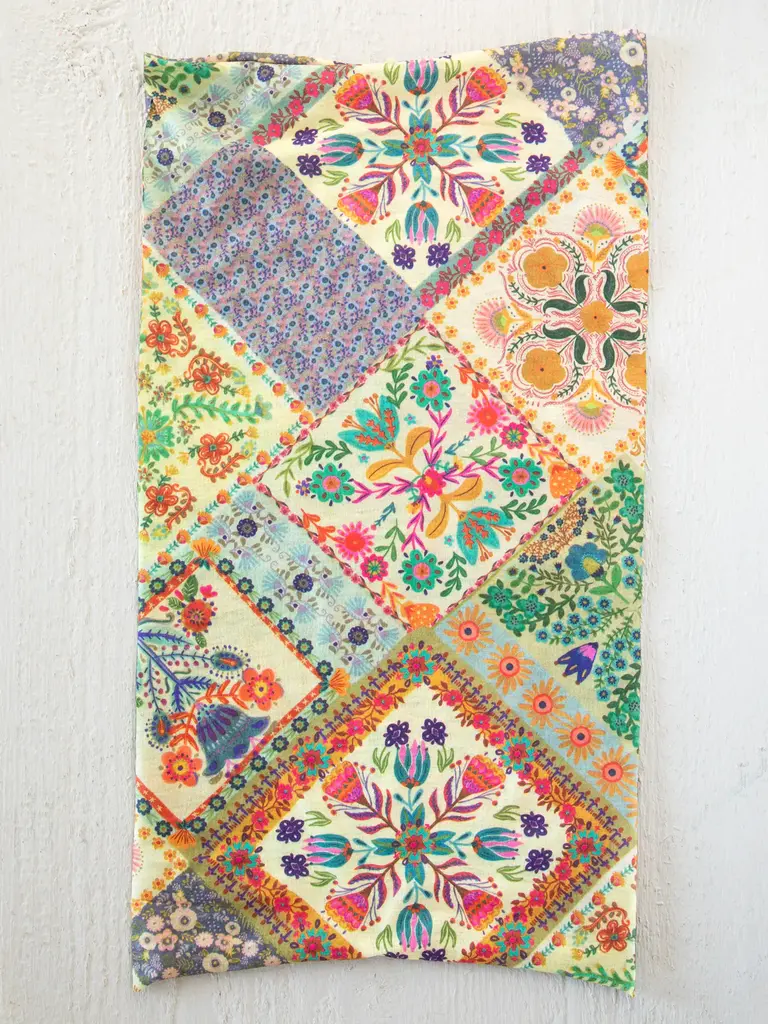 Natural Life™ Boho Bandeau - Mandala Patchwork Cream