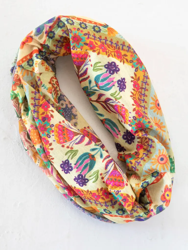 Natural Life™ Boho Bandeau - Mandala Patchwork Cream