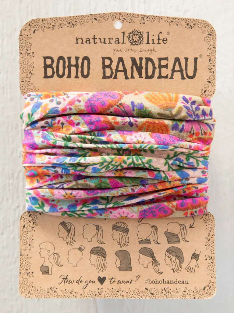 Natural Life™ Boho Bandeau - Diamond Block Lt Pink