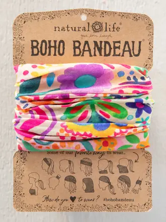 Natural Life™ Boho Bandeau - Rainbow Doodle Natural Life™ Boho Bandeau - Rainbow Doodle