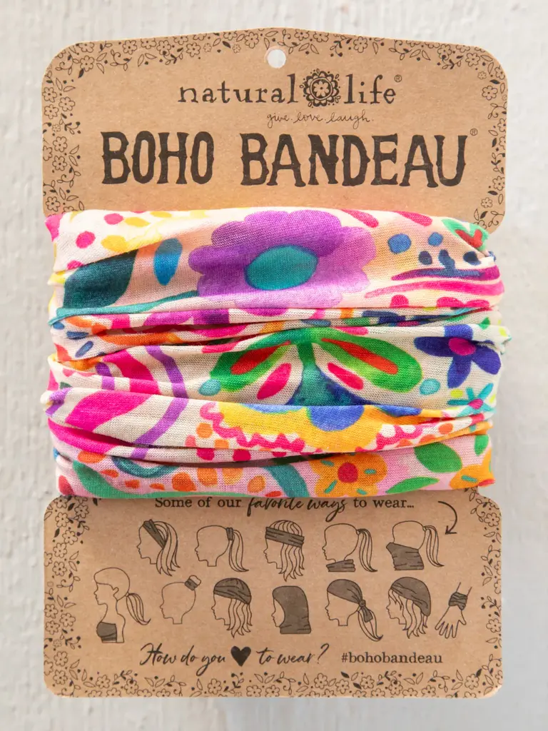 Natural Life™ Boho Bandeau - Rainbow Doodle
