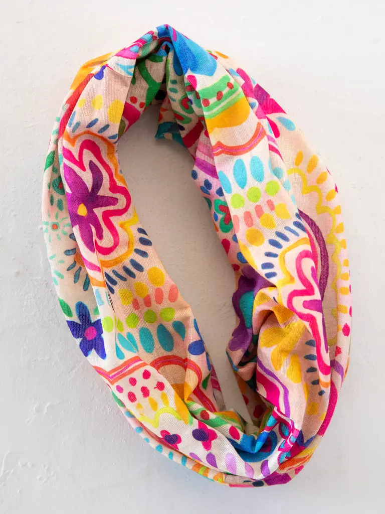 Natural Life™ Boho Bandeau - Rainbow Doodle