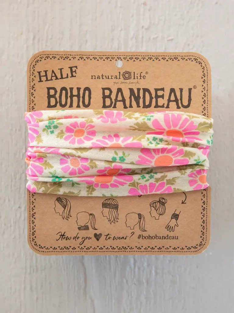 Natural Life™ Half Boho Bandeau - Ditsy Flrl Vintage Cream
