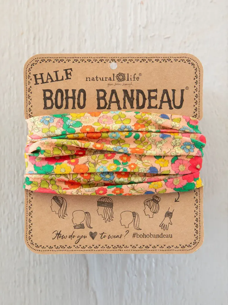 Natural Life™ Half Boho Bandeau - Vintage Garden Patch