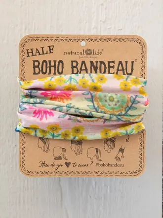Natural Life™ Half Boho Bandeau - Mint Borders Natural Life™ Half Boho Bandeau - Mint Borders