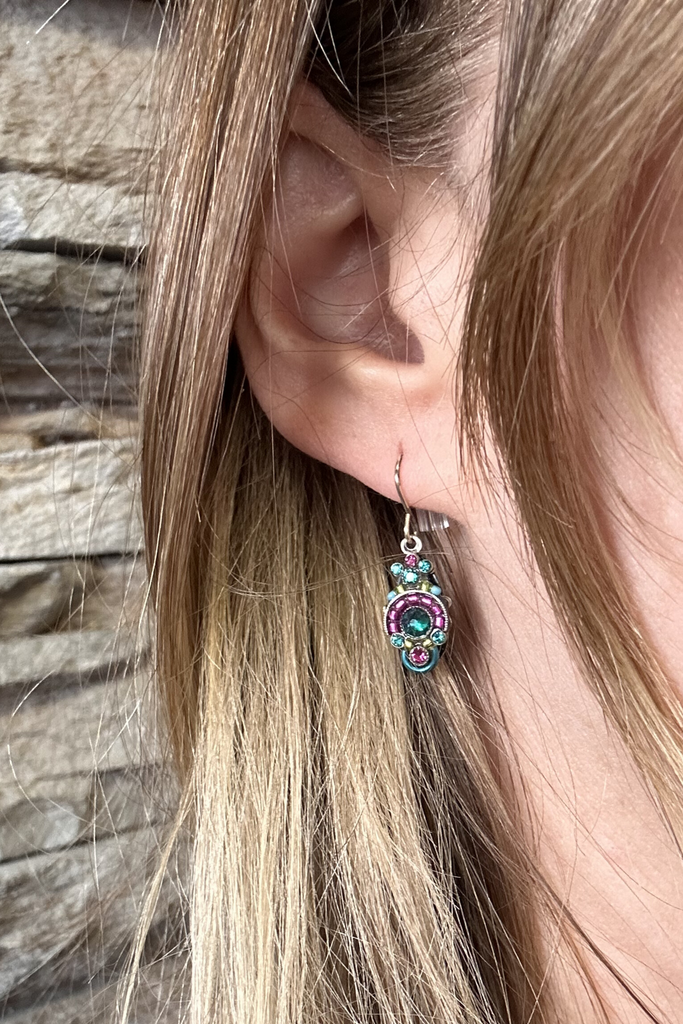 Firefly Oval Mosaic Earrings