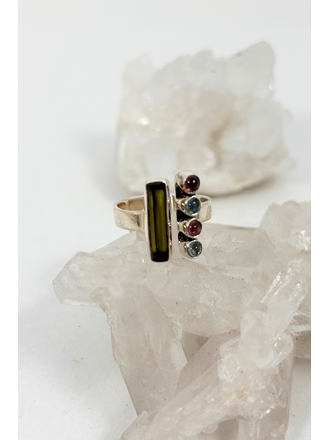 Coded in Tourmaline Ring