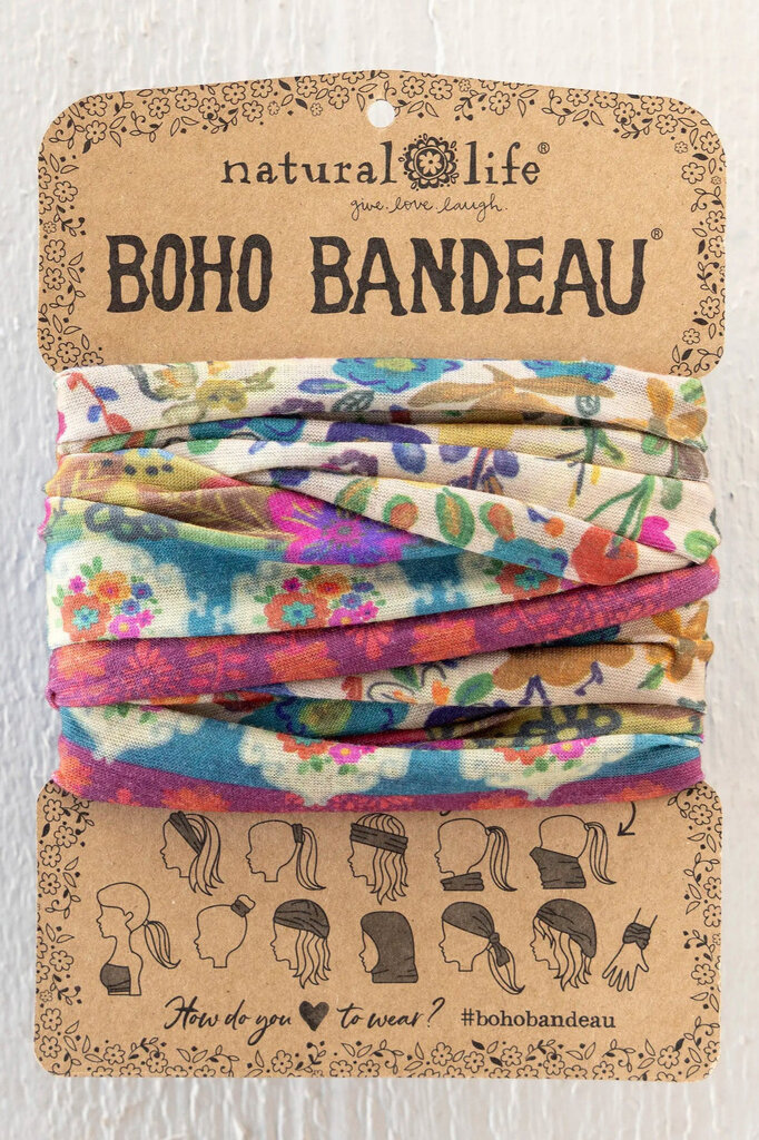 Natural Life™ Boho Bandeau - Cream Borders