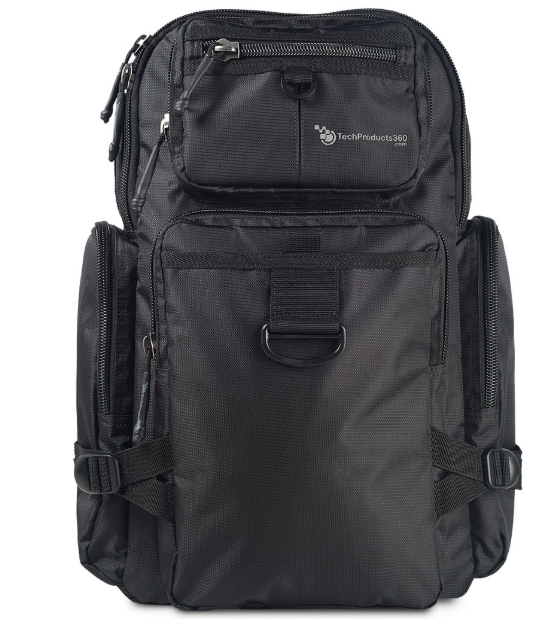 black tech backpack